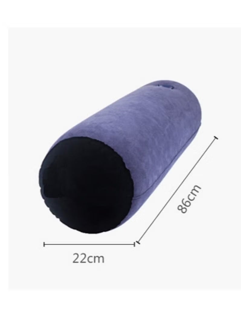 Bukela Portable Leg Positioning Pillow Travel Pillow With Pump, Inflatable Pillow, Portable Cushion, Sleeping Pillow, Leg Raise Bed Sofa, Travel Camping Body Posture Support Pillow Multi-Functional Cushion Bedding Furniture (Cylindrical) - Image 4